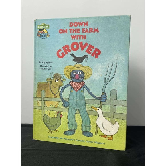Sesame Street Golden Press Other - Sesame Street Golden Press Book‎ Down on the Farm with Grover 1980 Vintage